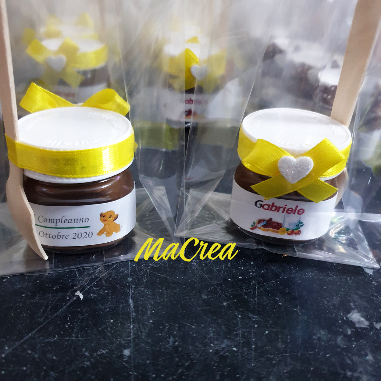 Vasetto Nutella 25gr. personalizzato fronte/retro by MaCrea