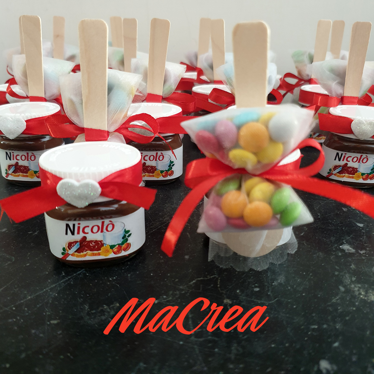 Bomboniera personalizzata nutella 25 gr. by MaCrea 