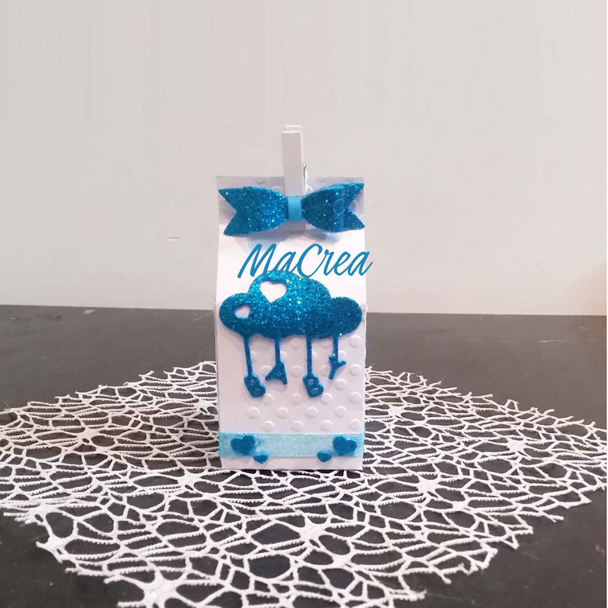 Scatola busta latte personalizzabile realizzata by MaCrea