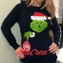 Maglietta natalizia Grinch cucita a mano by Macrea