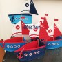 Barche a vela in feltro personalizzate by MaCrea